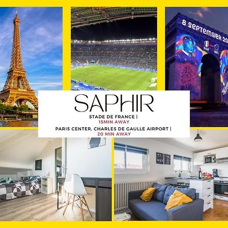 Le Saphir - 20Min From Paris & Cdg Airport - 2 Bathrooms - 2 Desks دْراسي المظهر الخارجي الصورة